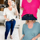 Jacquard Short Sleeve Knit Top
