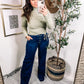 Risen Wide Leg Flare Jeans