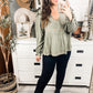 Embroidered Babydoll Blouse