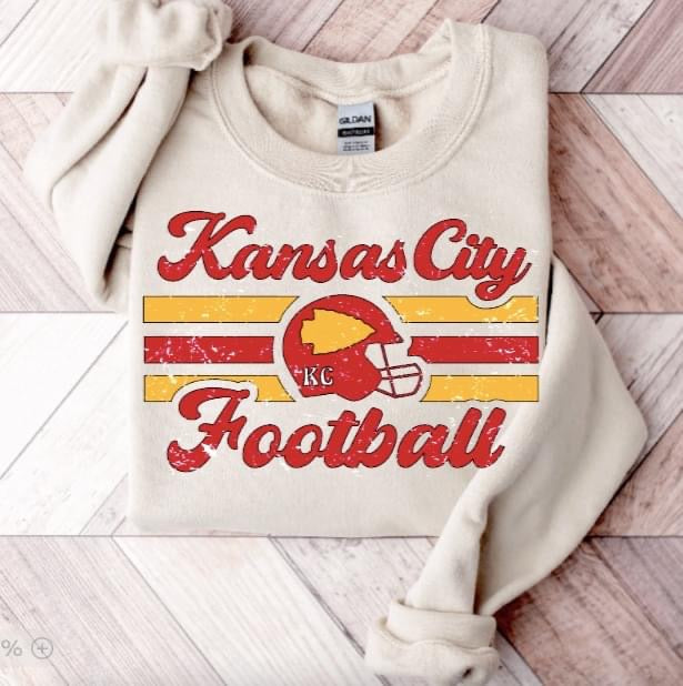 Retro Print Football Shirt/Sweatshirt