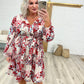 Lotus Blossom V-Neck Dress