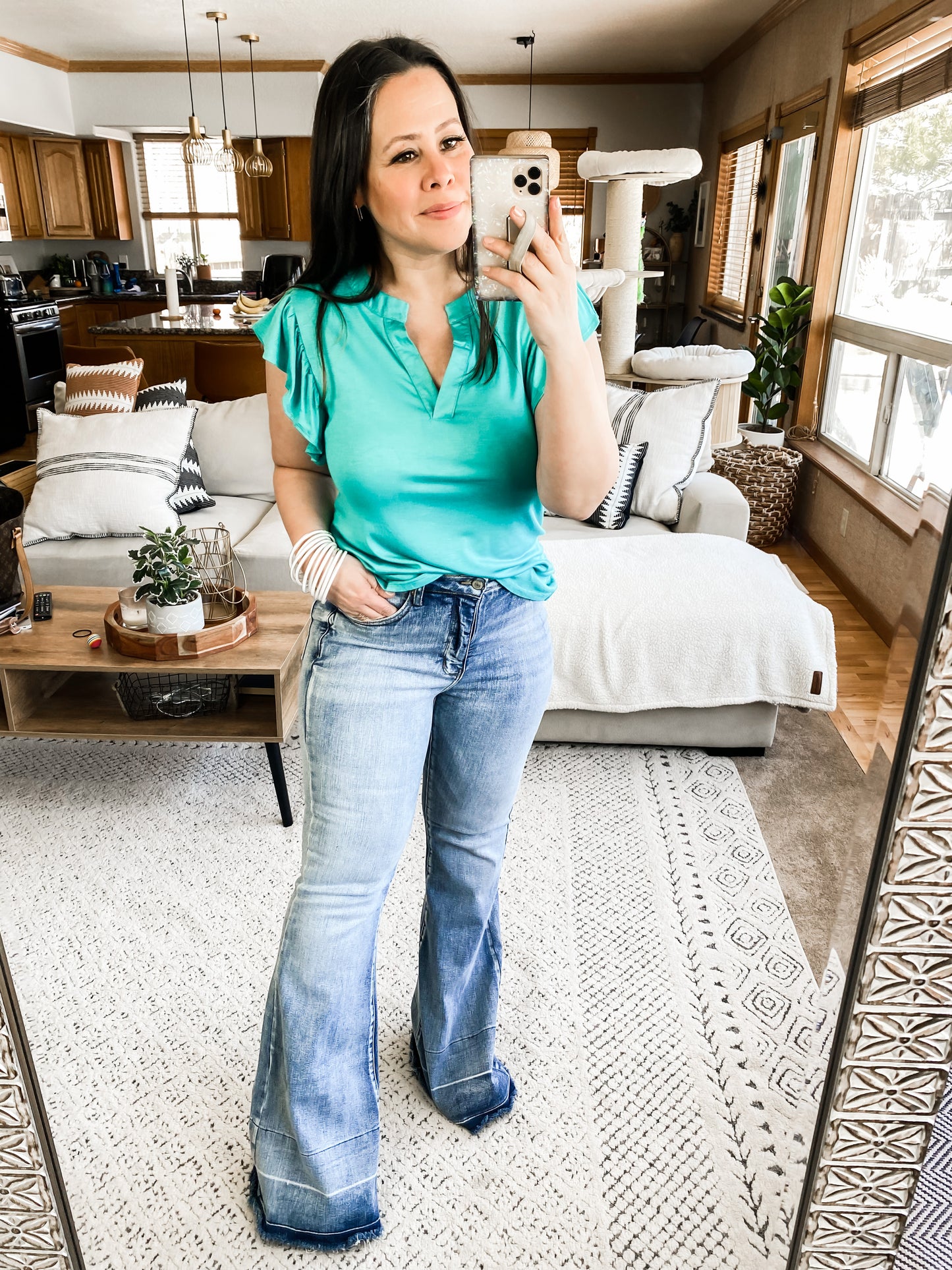 RESTOCK - Judy Blue Tummy Control Release Hem Flares