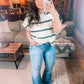 More or Less Striped Sleeveless Sweater