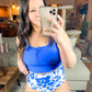 Bermuda Button Up Swim Top and Floral Swim Bottoms