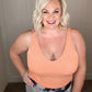 Tell Me More Crop Tank In Coral