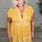 Marigold Embroidered Dress
