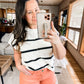 Judy Blue Mid Rise Cut Off Shorts - Peach
