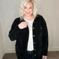 Warm-Hearted Chenille Shacket In Black