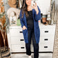 Mountain Mornings Cardigan In Navy