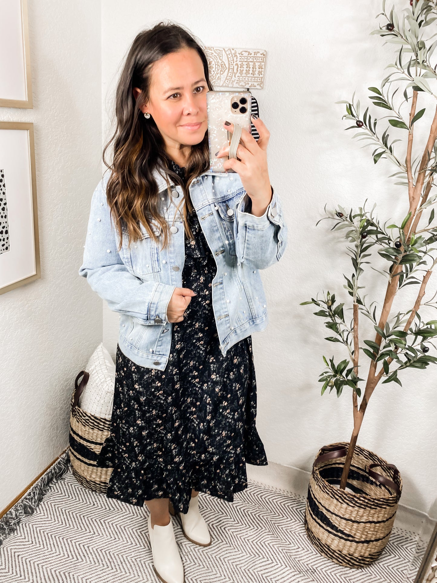 Larissa Long Sleeve Ruffle Hem Dress