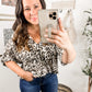 Felicity Animal Print Blouse