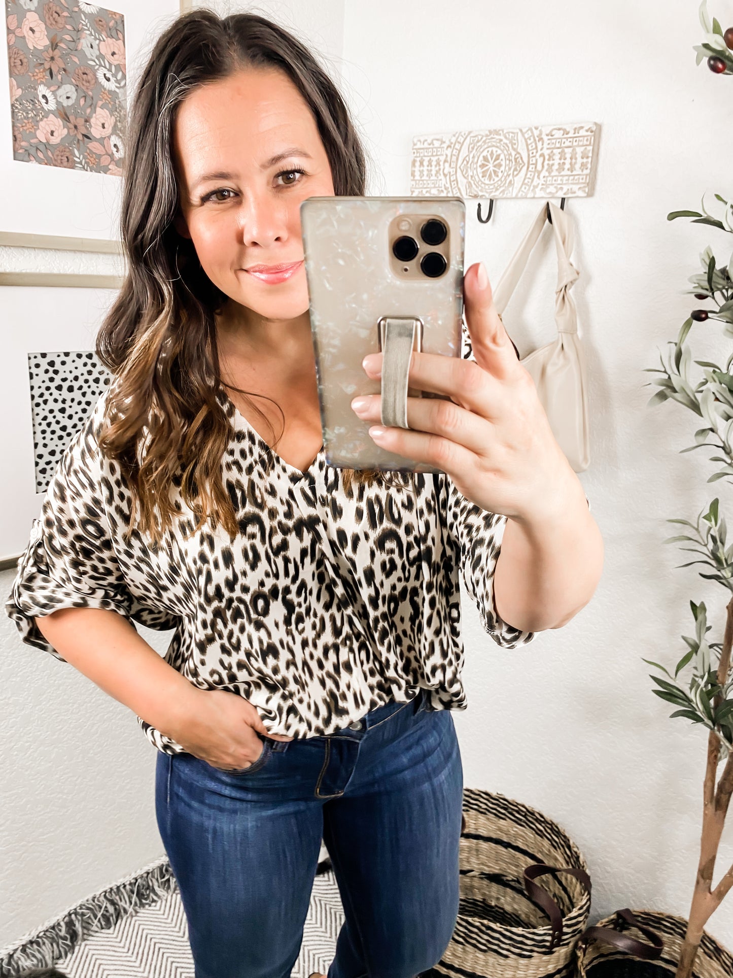 Felicity Animal Print Blouse