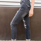 In The Past Dark Gray Boyfriend Jeans