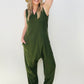 Solid Sleeveless Harem Jumpsuit - Multiple Colors