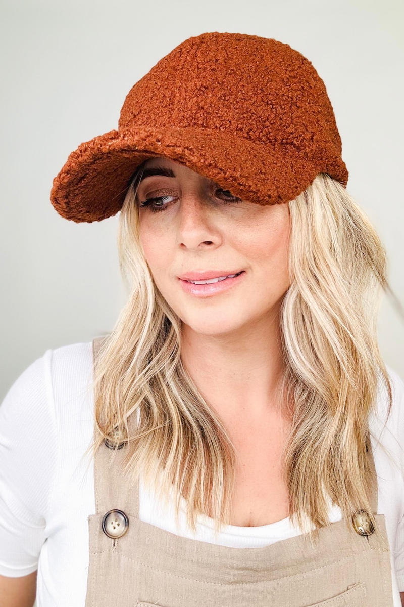 Teddy Fleece Baseball Cap - Multiple colors
