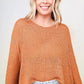 Round Neck Light Knit Fall Sweater