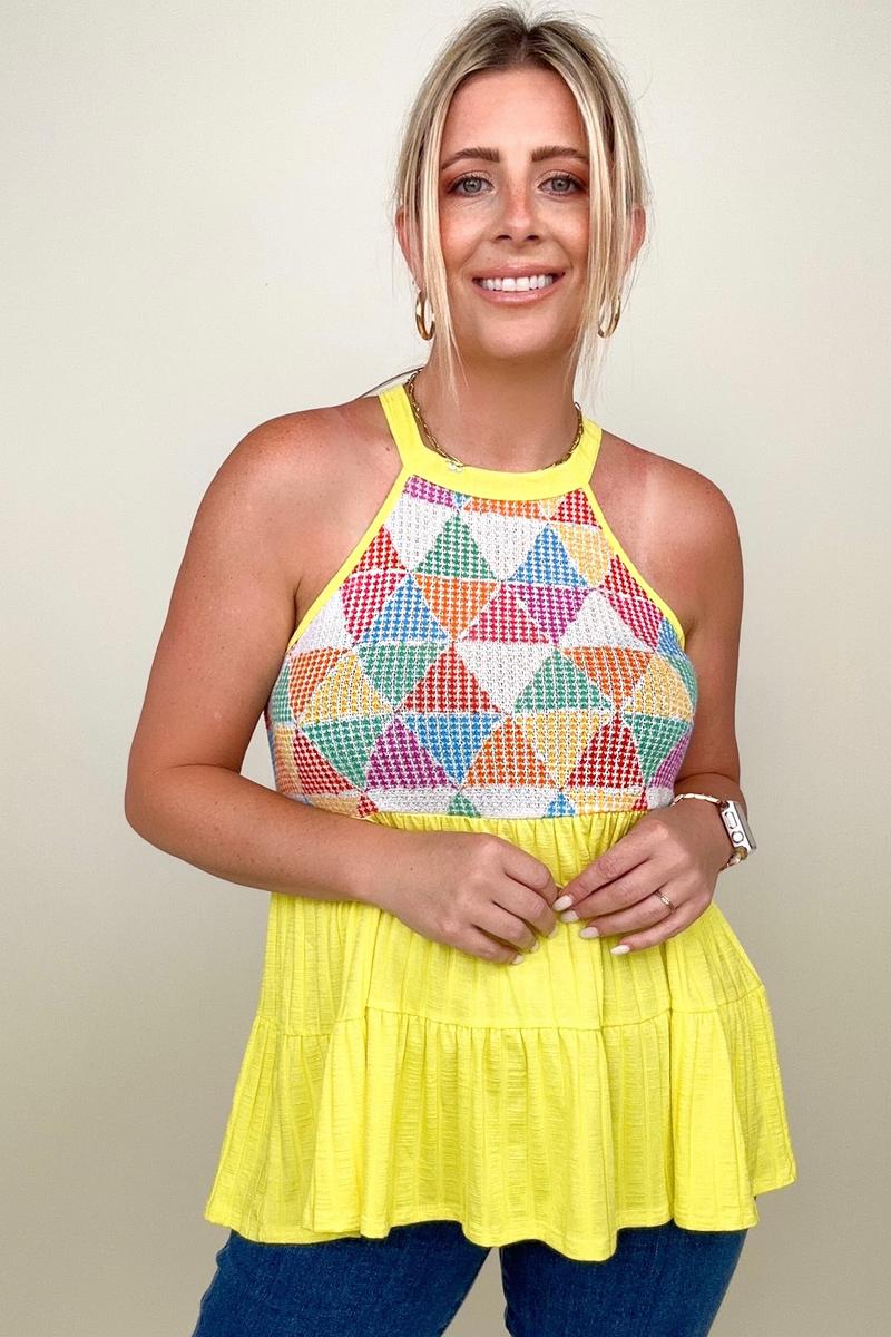End Of Summer Knit Babydoll Top