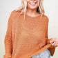 Round Neck Light Knit Fall Sweater