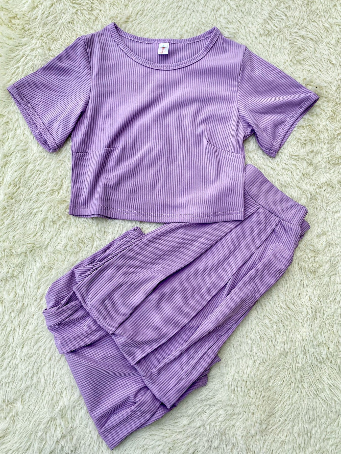 PREORDER: Full Length Cropped Lounge Set in Four Colors