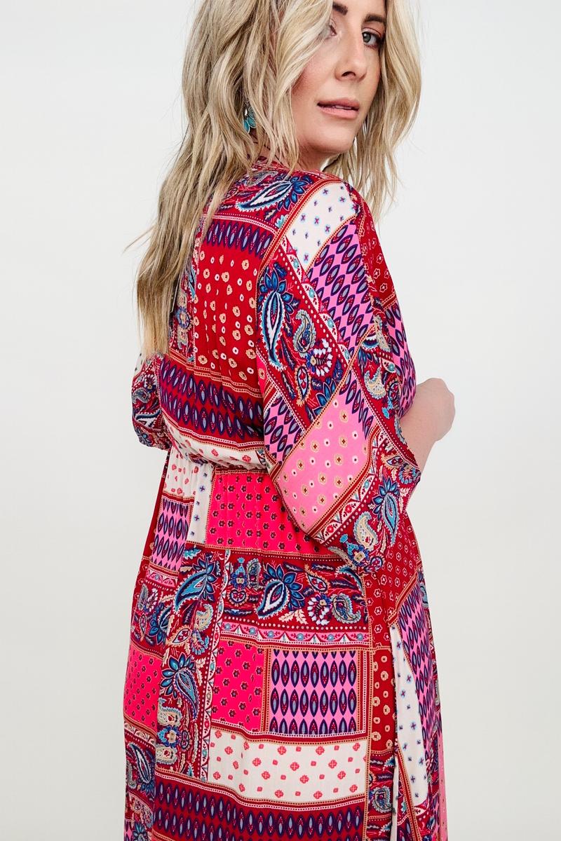 Paisley Patchwork Maxi Dress