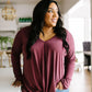 Mauve Modal Twist Top