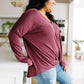 Mauve Modal Twist Top