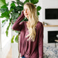 Mauve Modal Twist Top