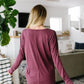Mauve Modal Twist Top