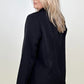 Cotton Bleu Classic Oversized Jacket Blazer in Black and Camel