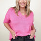 Wide Neck Oversized Loose Knit Top - Multiple Colors