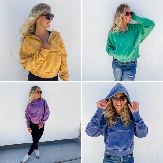 PREORDER: Easy Does It Pullover In Assorted Colors (Ships early Oct.)