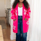 Enough Anyways Floral Cardigan in Pink