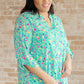 Lizzy Top in Emerald Floral