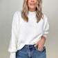Mags Side Slit Cropped Sweater