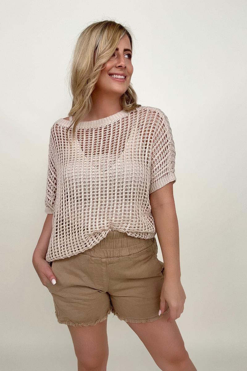 Casual Smocked High Waist Shorts