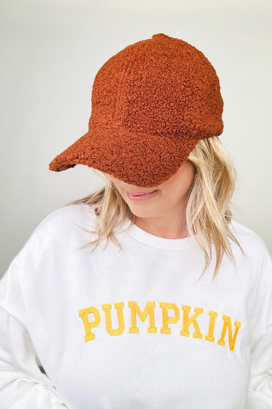 Teddy Fleece Baseball Cap - Multiple colors