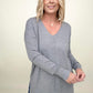 Front Seam Light Knit Sweater