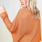 Round Neck Light Knit Fall Sweater