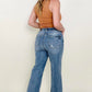 Judy Blue High Waist 90's Mild Destroy Straight Jeans
