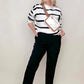 Cropped Pull on Dress Pants with Pockets