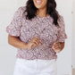 Spotted in Pink Animal Print Top