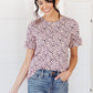 Spotted in Pink Animal Print Top