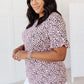 Spotted in Pink Animal Print Top