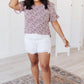 Spotted in Pink Animal Print Top