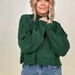 Mags Side Slit Cropped Sweater