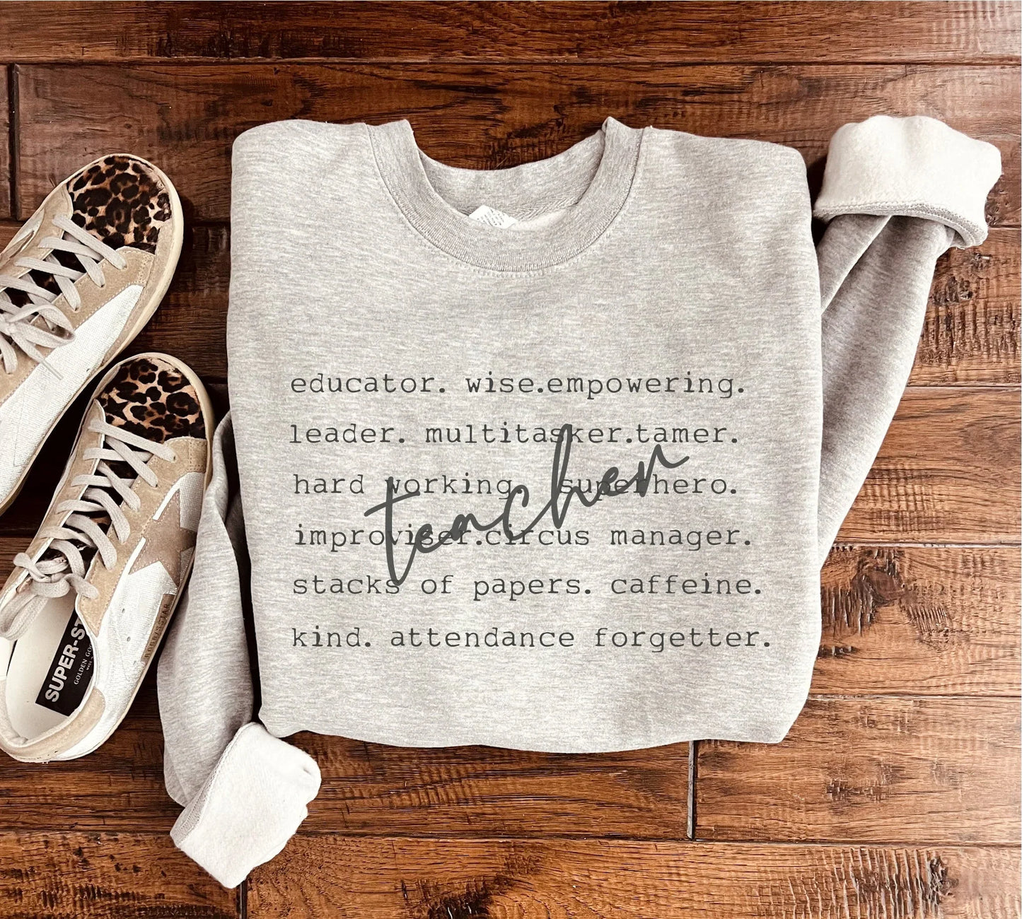 PREORDER: Teacher Words Sweatshirt in Two Colors