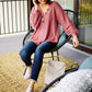 The Ashley Top in Mauve