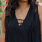 Tiered in Black Dress