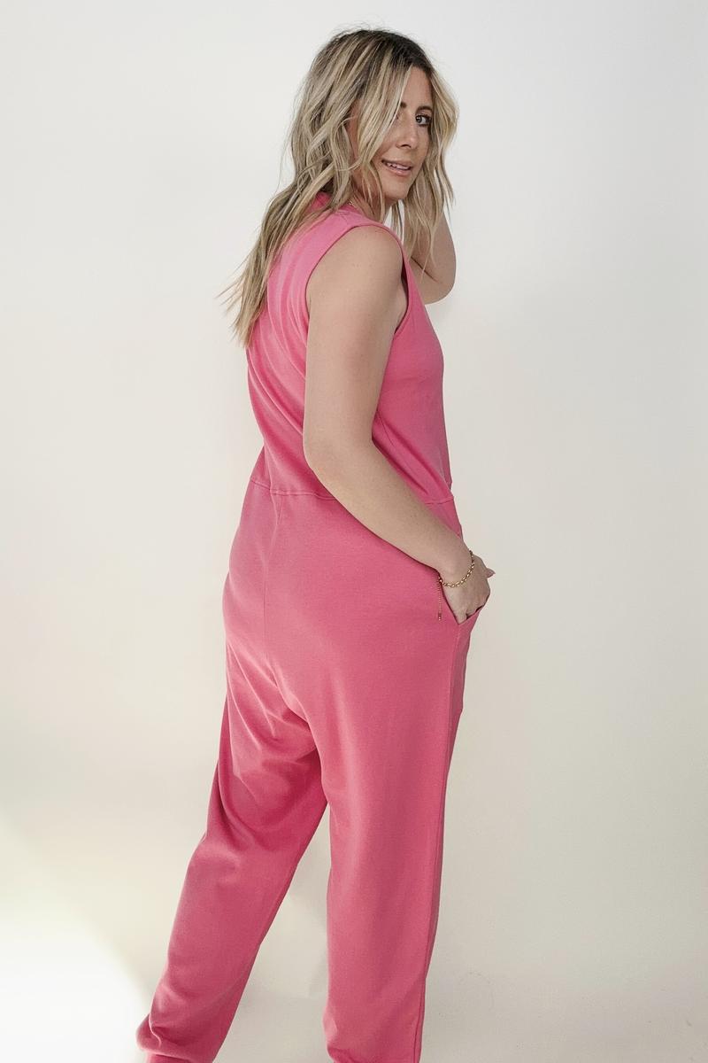 Solid Sleeveless Harem Jumpsuit - Multiple Colors