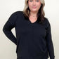 Front Seam Light Knit Sweater